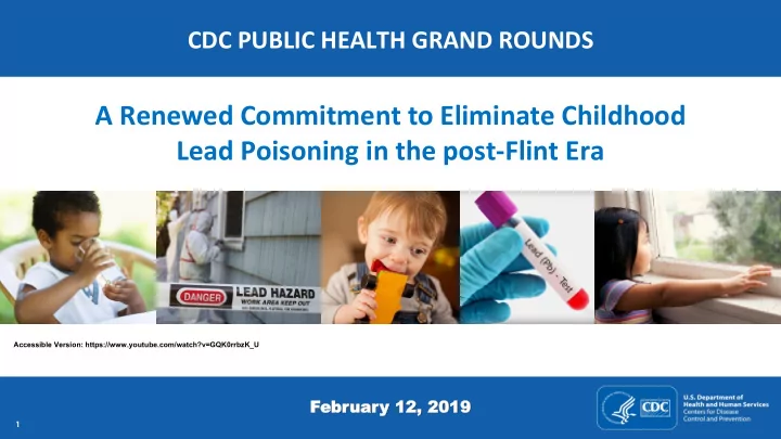 a renewed commitment to eliminate childhood