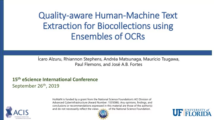 ext xtraction for biocollections using