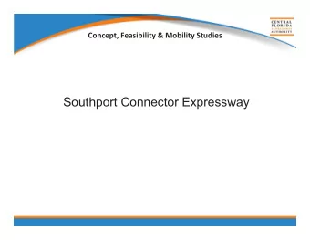 Southport Connector Expressway  Project Background  FDOT Alternative Corridor Evaluation (ACE)