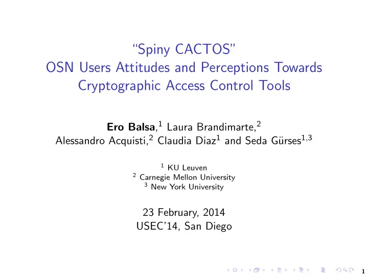 spiny cactos osn users attitudes and perceptions towards
