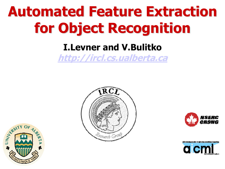 automated feature extraction automated feature extraction