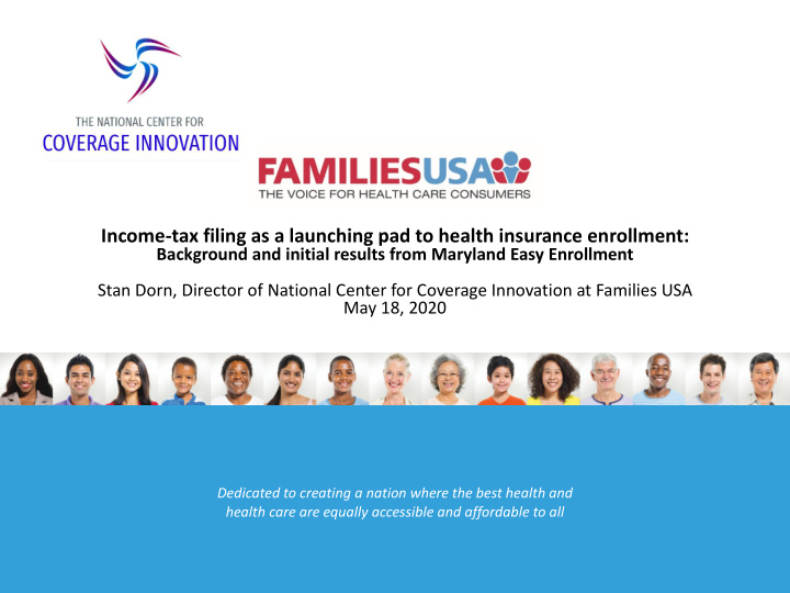 income tax filing as a launching pad to health insurance