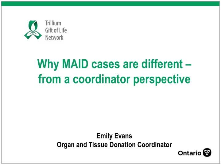 why maid cases are different