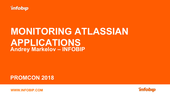 monitoring atlassian applications
