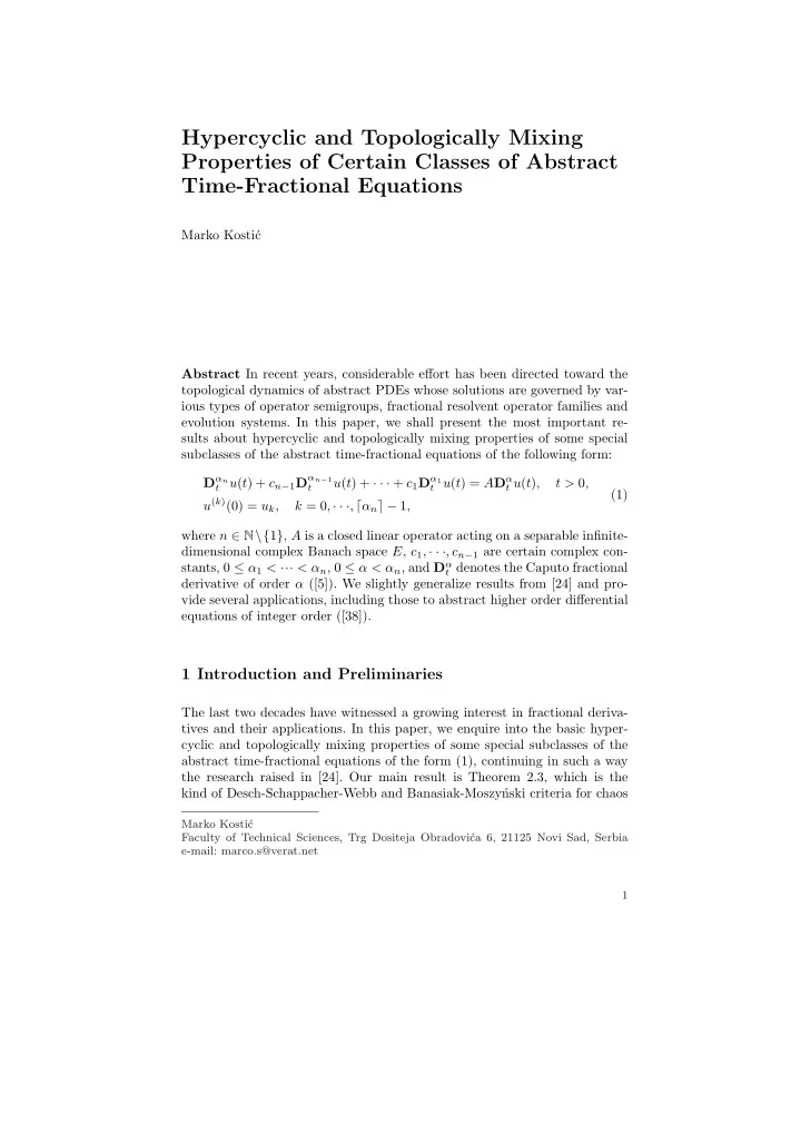 hypercyclic and topologically mixing properties of