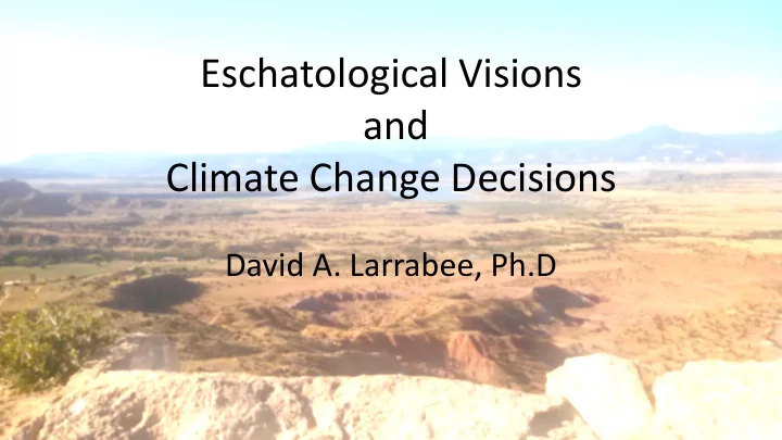 climate change decisions