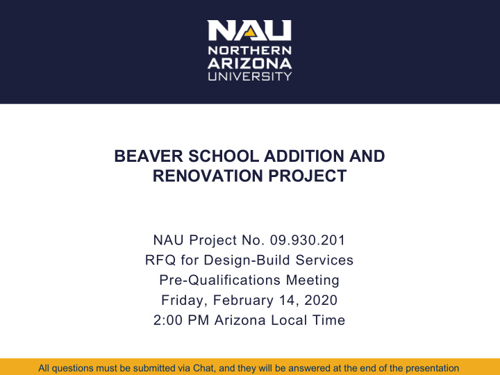 beaver school addition and renovation project