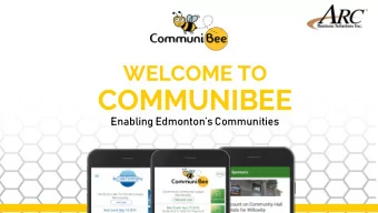 COMMUNIBEE  Enabling Edmontons Communities  IN THIS WEBINAR  Graham Murray  Klaus Rubba  Sahil