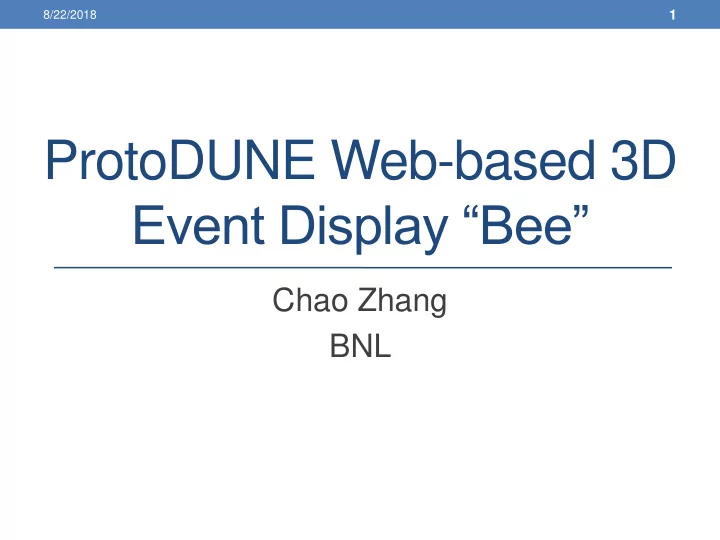 protodune web based 3d