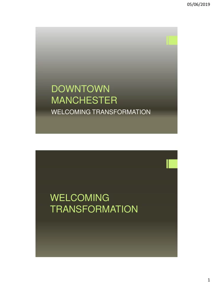 downtown manchester