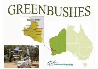 Perth  Greenbushes  Perth  GREENBUSHES WATERBIRD PROJECT  CASE STUDY