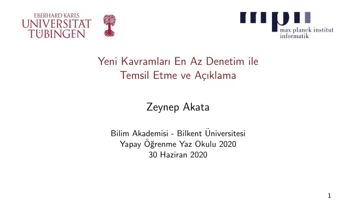 yeni kavramlar en az denetim ile temsil etme ve a c klama