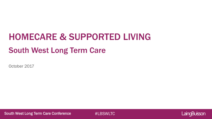 homecare supported living