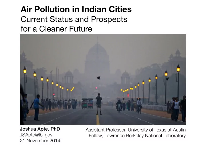 air pollution in indian cities