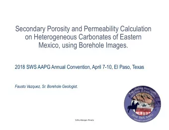 Secondary Porosity and Permeability Calculation  on Heterogeneous Carbonates of Eastern  Mexico,