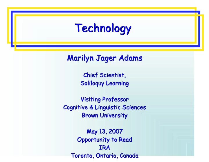 technology technology