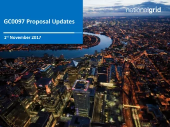 GC0097 Proposal Updates 1 st November 2017  Action Update: IT User Groups    Ofgem / participant