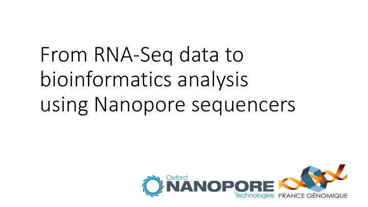 from rna seq data to bioinformatics analysis using
