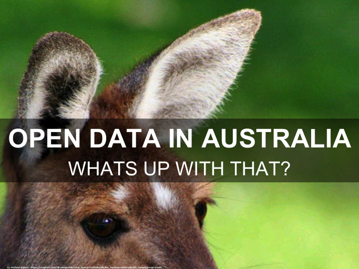 open data in australia