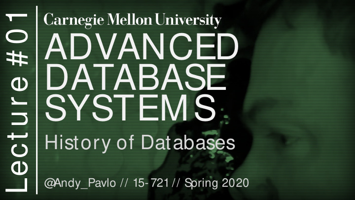 advanced database
