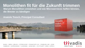 Monolithen fit fr die Zukunft trimmen  Warum Monolithen entstehen und wie Microservices helfen