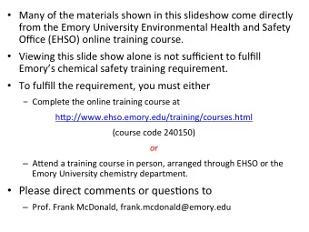 Emory  University  chemistry  department.     Please  direct  comments