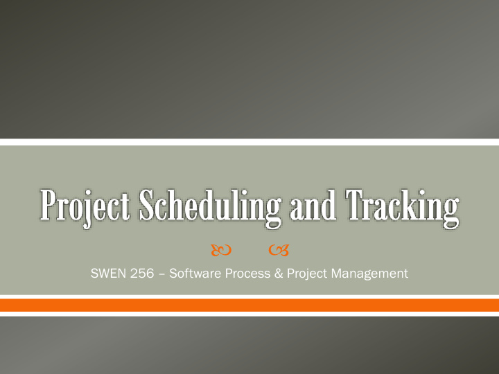 swen 256 software process project management plan