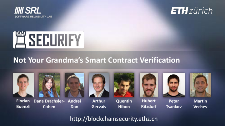 not your grandma s smart contract verification