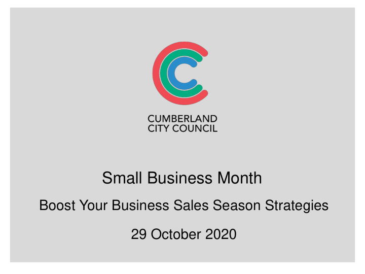small business month