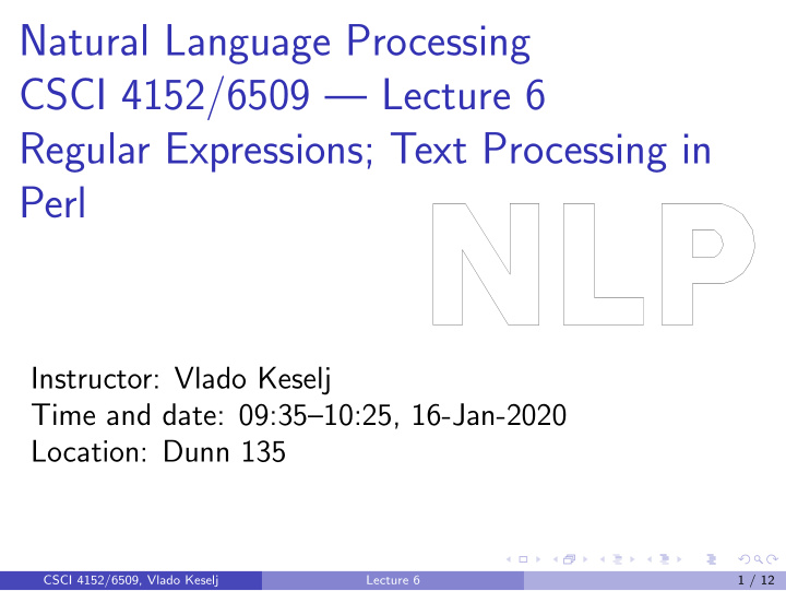 natural language processing csci 4152 6509 lecture 6