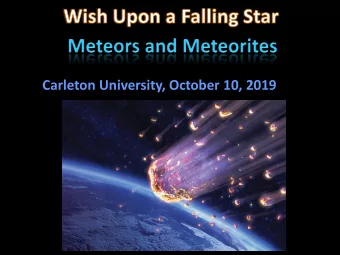 Carleton University, October 10, 2019  Where did all the planets come from?  ...From the process of