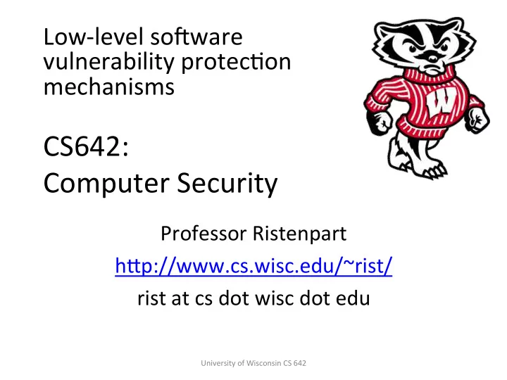 cs642 computer security