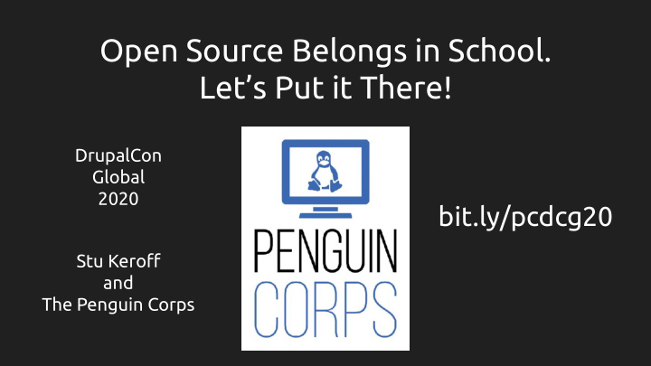open source belongs in school let s put it there