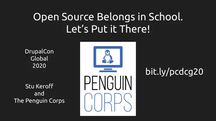 open source belongs in school let s put it there
