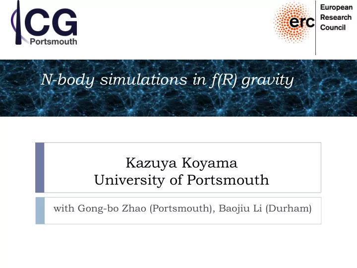 n body simulations in f r gravity