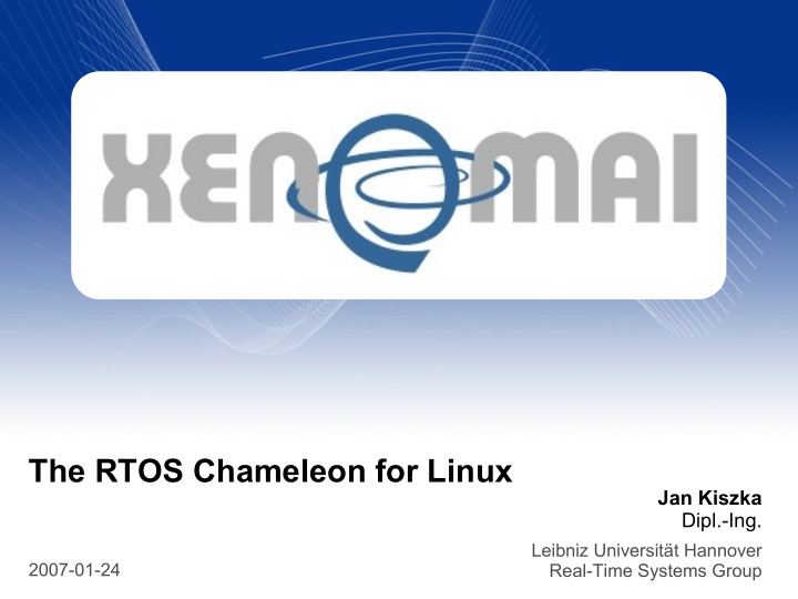 the rtos chameleon for linux