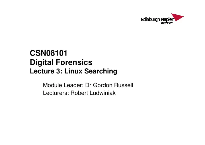 csn08101 digital forensics