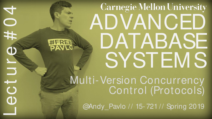 advanced database systems