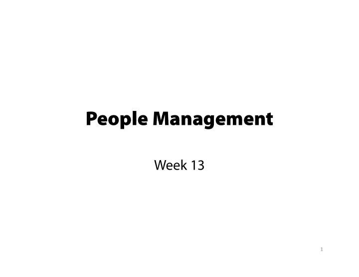 people management people management