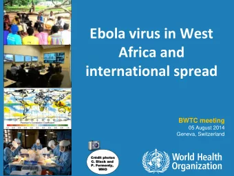 Africa and  international spread BWTC meeting  05 August 2014  Geneva, Switzerland  Crd  rdit