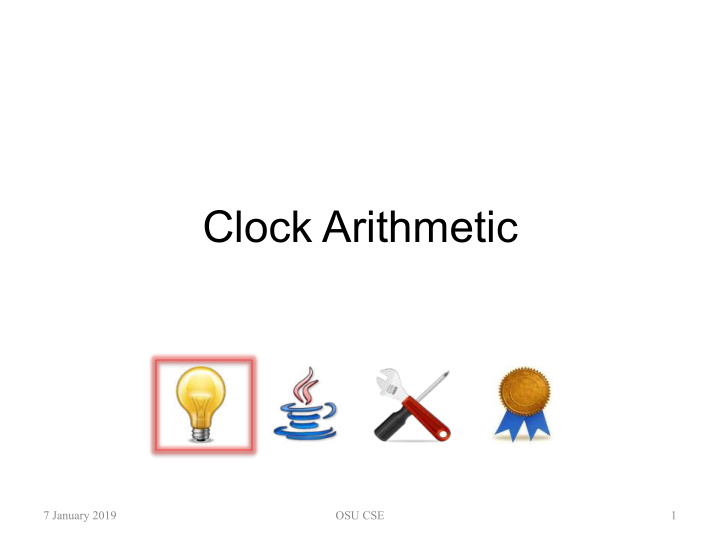 clock arithmetic