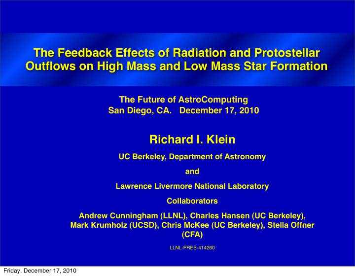 the feedback effects of radiation and protostellar