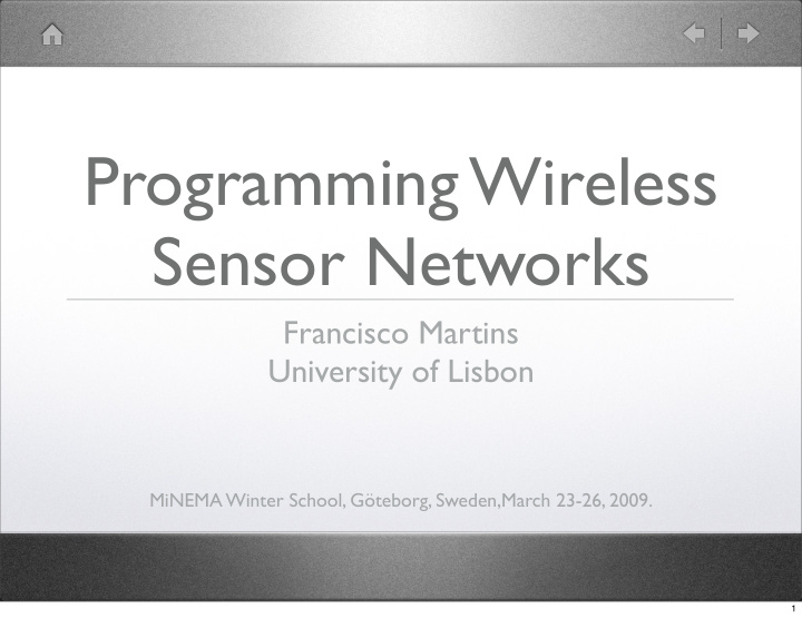 programming wireless sensor networks