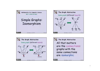 Simple Graphs:  99  Isomorphism  67  306  99  145  306  67  isomorphism.1  isomorphism.2  Albert R