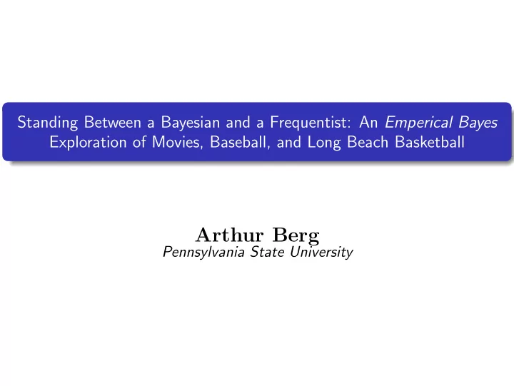arthur berg