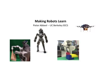 Making Robots Learn  Pieter Abbeel -- UC Berkeley EECS  Object Detec9on in Computer Vision
