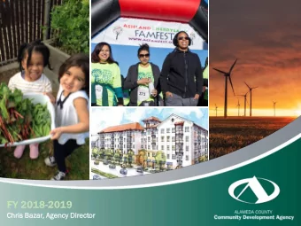 FY 2018-2019  FY 2018-2019  Chris  is Bazar,  , Agency  ncy Direct  ector  or  Chris Bazar, Agency