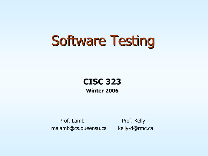 software testing software testing