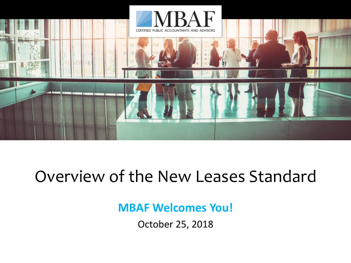 overview of the new leases standard