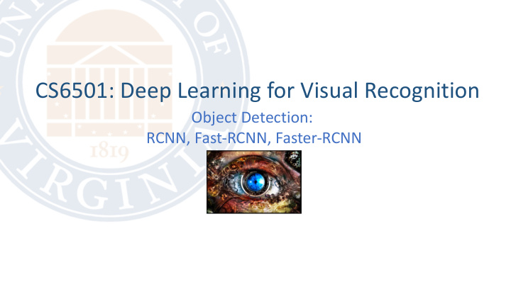 cs6501 deep learning for visual recognition